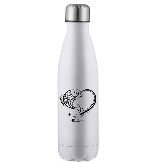 Fishing Heart' Stainless Steel Water Bottle